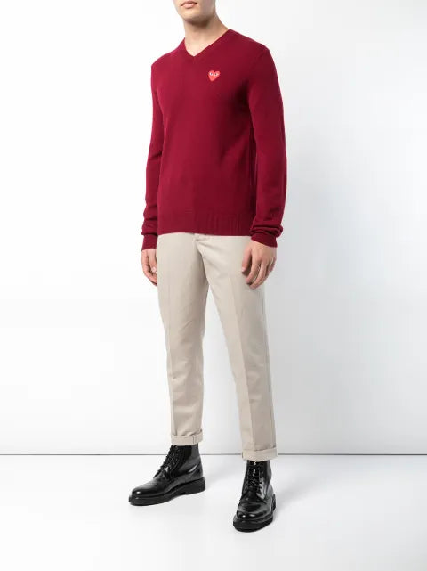 Comme Des Garçons Play V-neck sweater