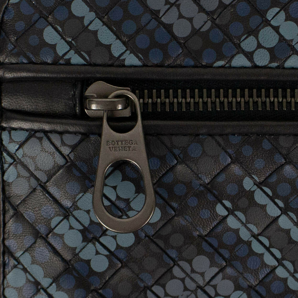 Blue Leather Urbandoc In Tartan Dots Document Case