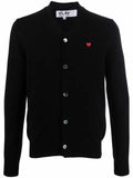 Comme Des Garçons Play fine-knit wool cardigan