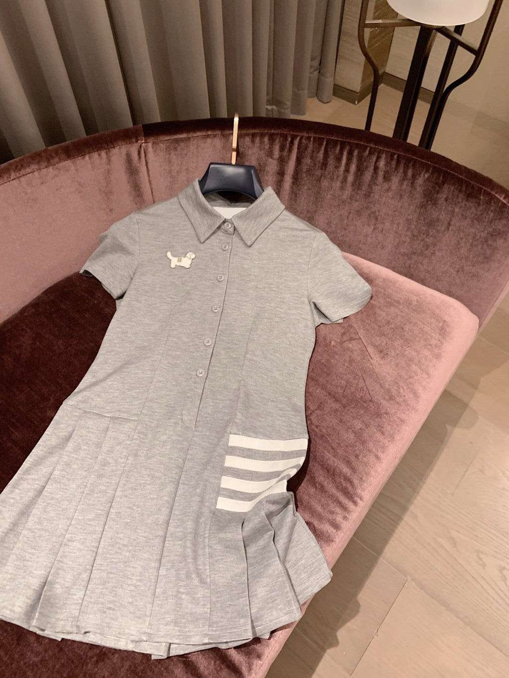 Women's 4-Bar Polo Mini Dress | Thom Browne