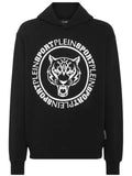 Plein Sport Carbon Tiger cotton-blend hoodie