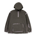 HALF ZIP ANORAK OLIVE/LAVENDER HOODIE