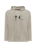 THUG CLUB Bulk Shoulder waffle-knit hoodie