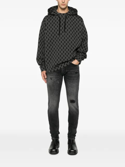 Emporio Armani monogram-print hoodie
