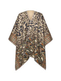 Pierre-Louis Mascia Pancake leopard-print poncho cape