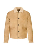 Stewart shearling-collar leather jacket