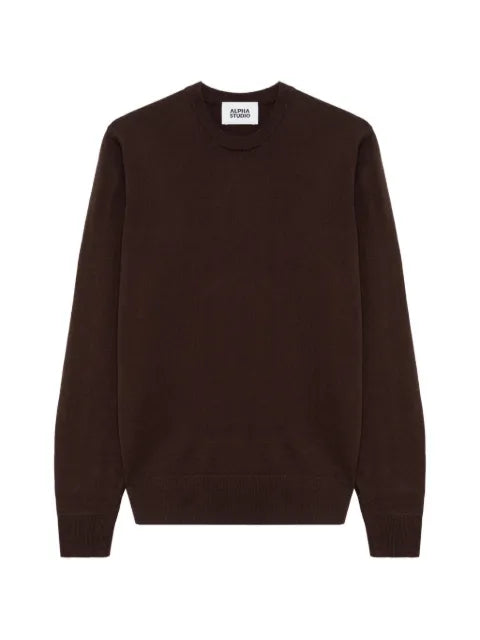 ALPHA STUDIO crew-neck wool sweater