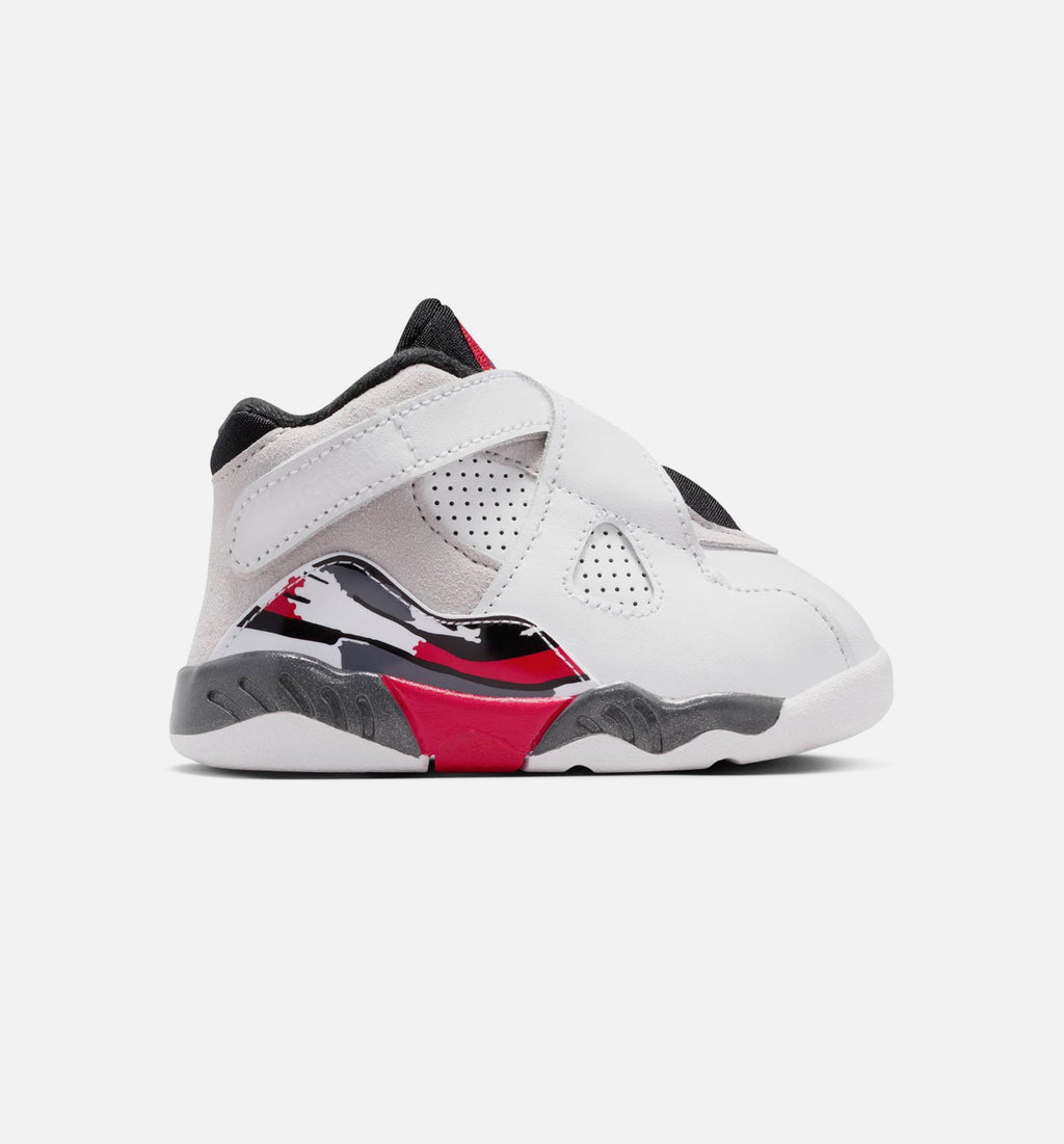 Air Jordan 8 Retro White & True Red Infant & Toddler Lifestyle Shoe
