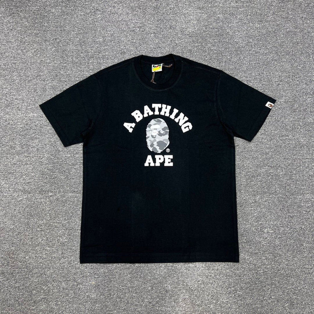 BAPE Grey Camo Ape Head Graphic T-Shirt