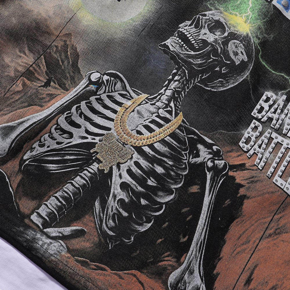 Rough Play Skull Shock Long-Sleeve T-Shirt
