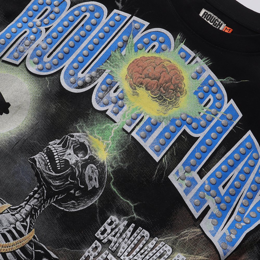 Rough Play Skull Shock Long-Sleeve T-Shirt