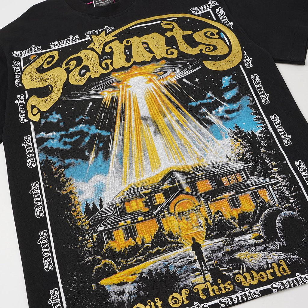 SAINT UFO Alien Graphic Short-Sleeve T-Shirt