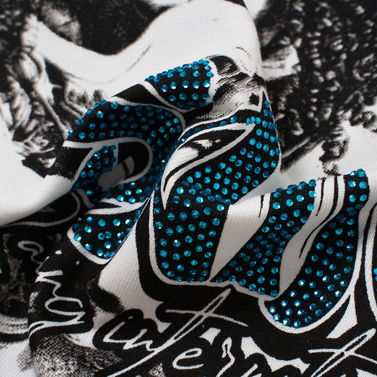 SAINT Racing Portrait Rhinestone Short-Sleeve T-Shirt