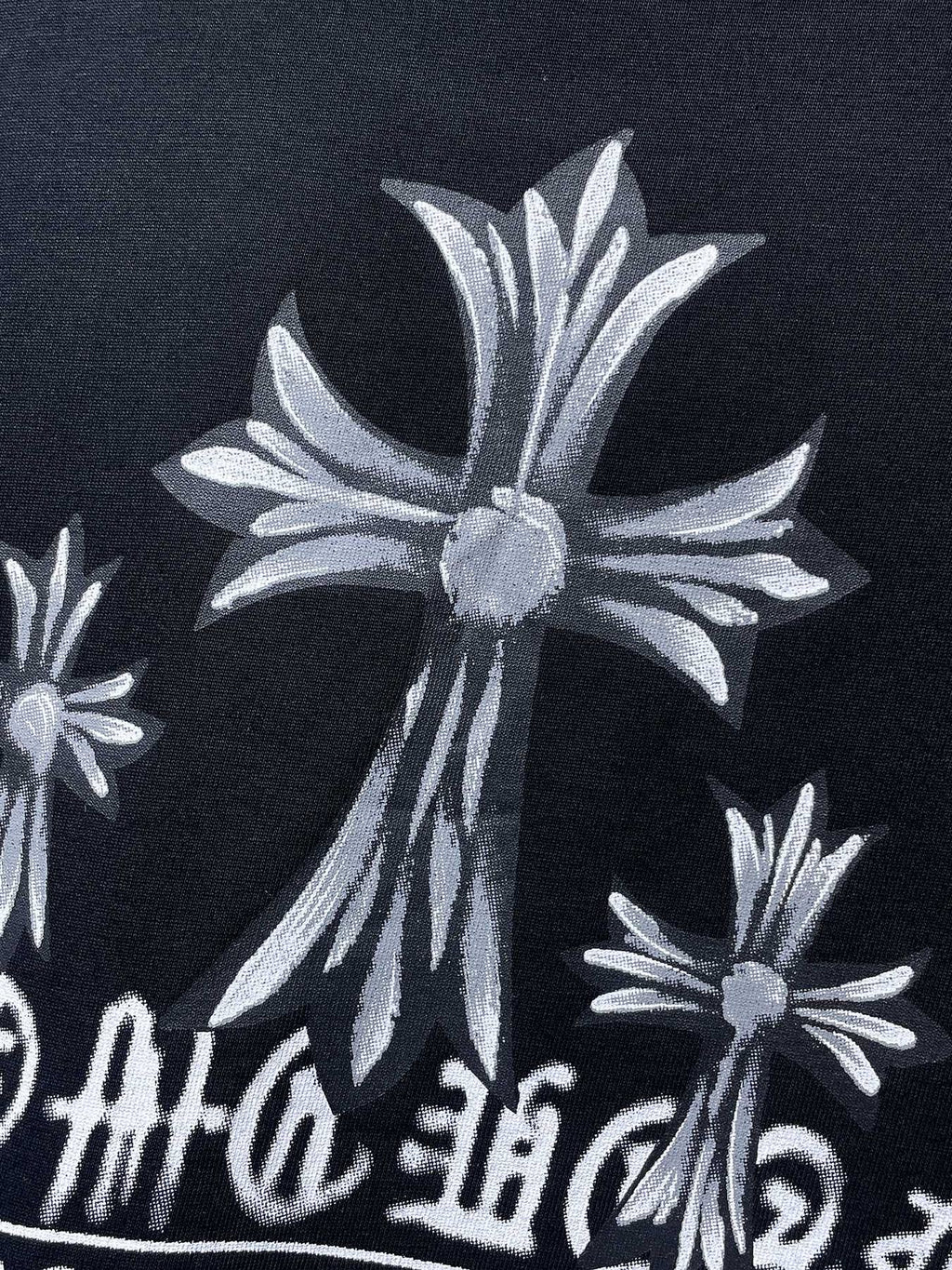 Chrome Hearts Floral Cross USA Graphic T-Shirt