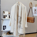 Chanel Graphic Fringed Scarf