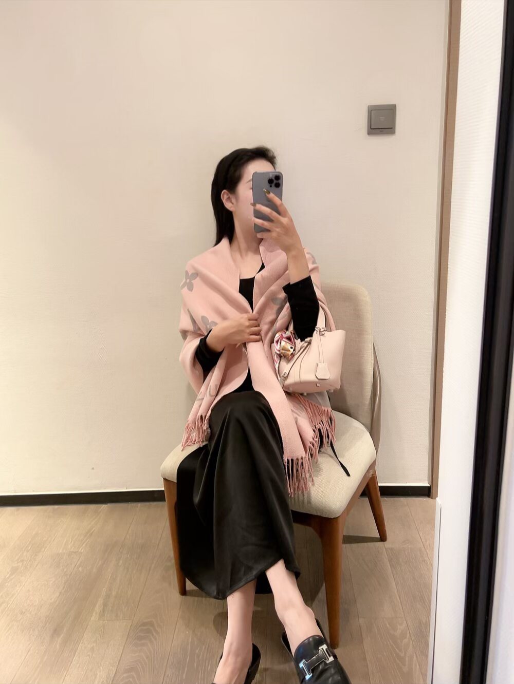 Louis Vuitton Fringed Monogram Scarf
