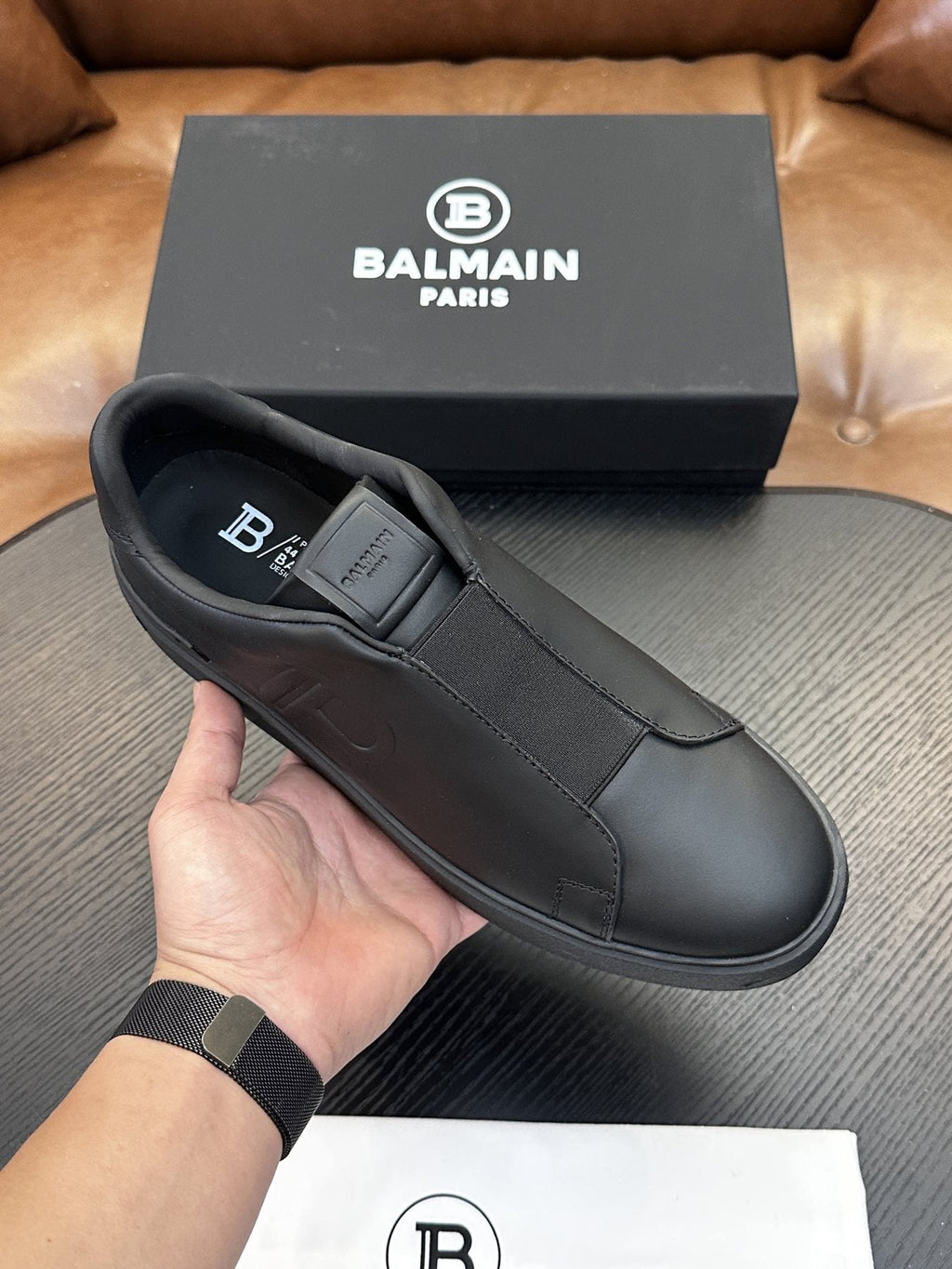 Balmain B-Skate Slip-On Sneakers