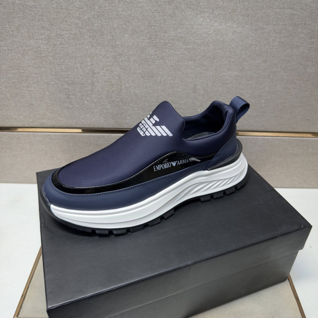 Armani Chunky Sole Slip-On Sneakers
