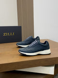 Zilli Men's Stitched Low-Top Sneakers - Padded Collar